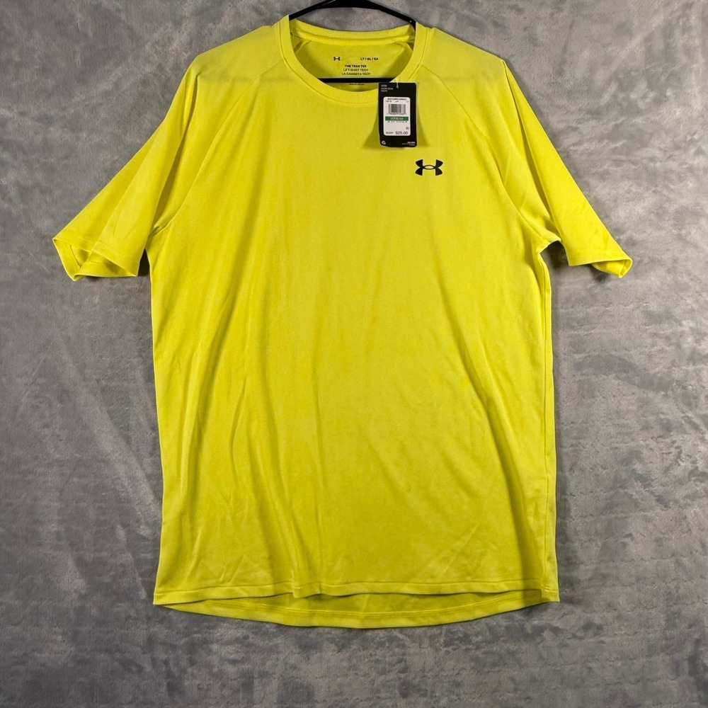 Under Armor Mens Large‎ Yellow T-Shirt